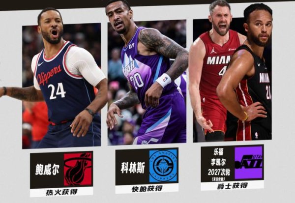 优配良品 NBA|三方交易达成, 乐福、李凯尔加盟爵士